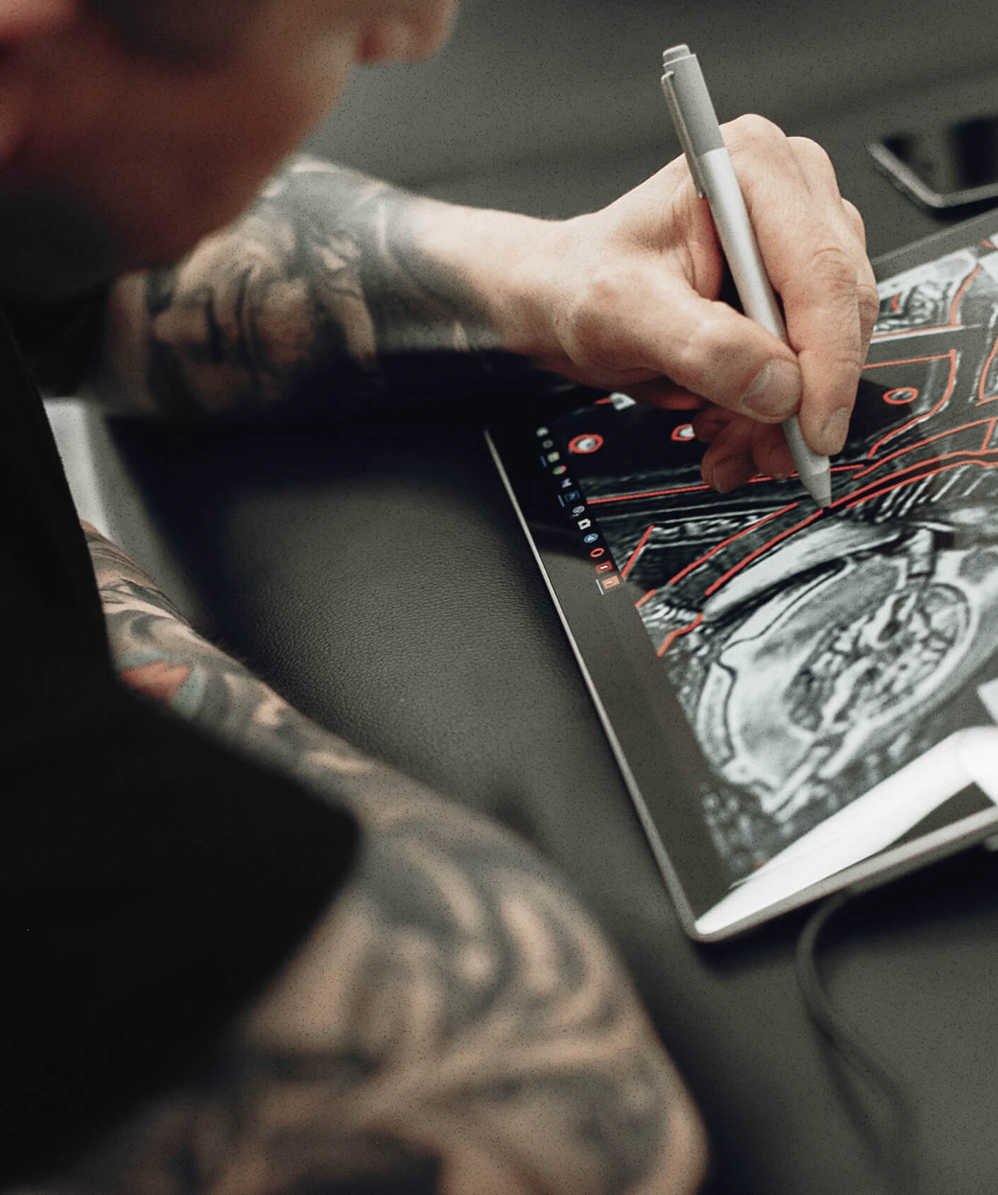 Image Hero About Our Studio - Tattooist X Webflow Template